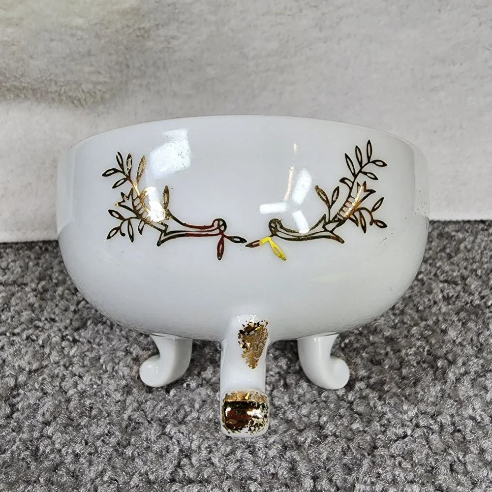 50th Anniversary Dish Trinket Box Candy Dish Lefton China Hand painted Japan - Picture 13 of 16